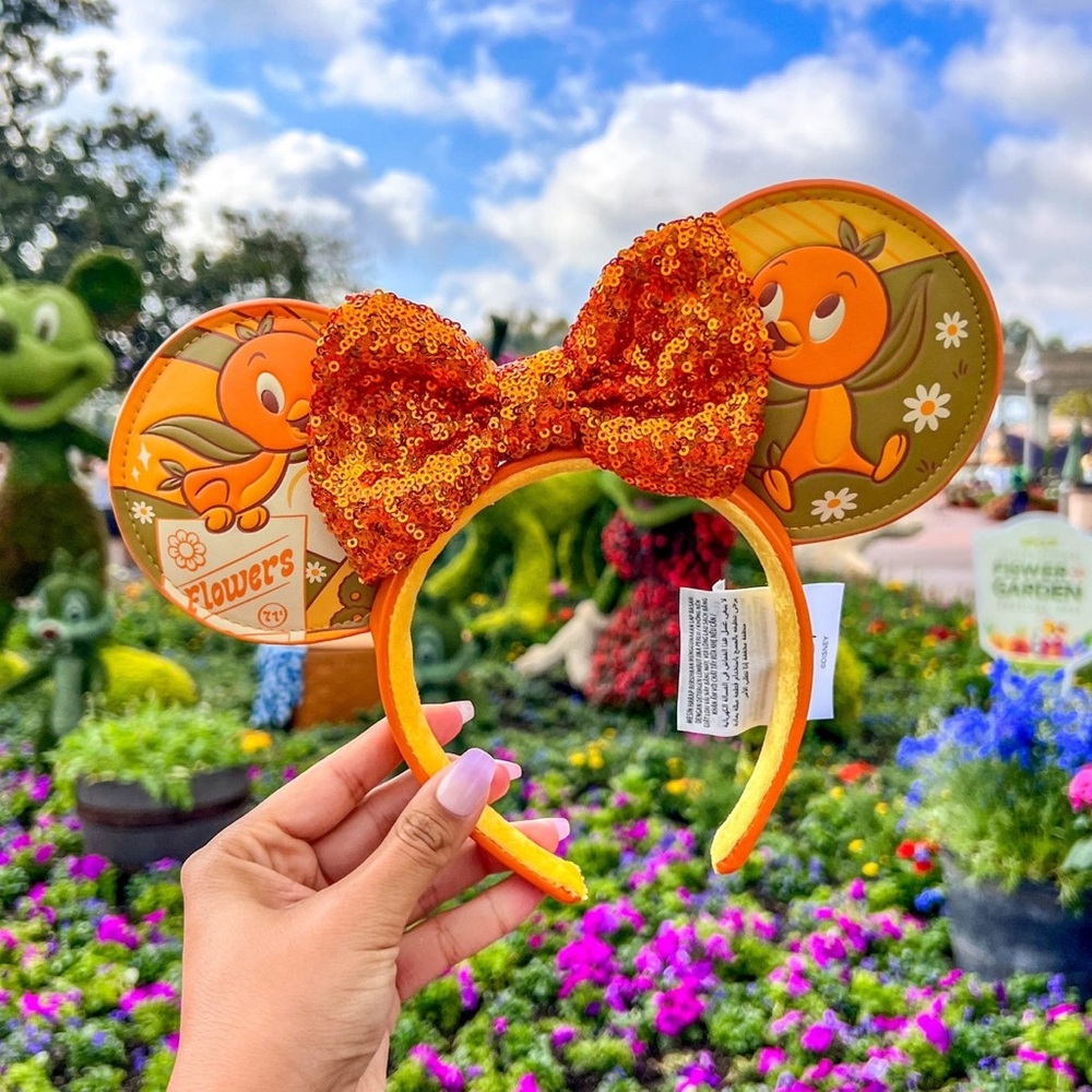 Disney Orange Bird Flower and Garden Festival Ears
